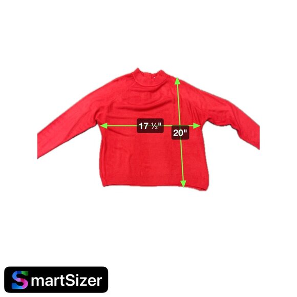 Drapers & Damons Red Mock Neck Sweater Womens Sz 1X - Picture 6 of 8